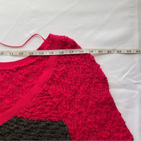 NWOT Free People Pink and Gray Songbird Striped Sweater Size Medium - Picture 12 of 14